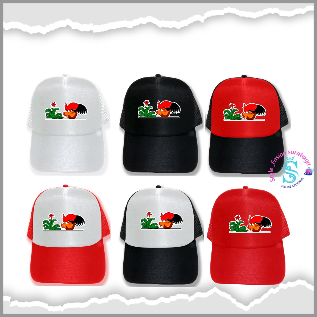 Topi Trucker Cap Ayam Kawin Premium