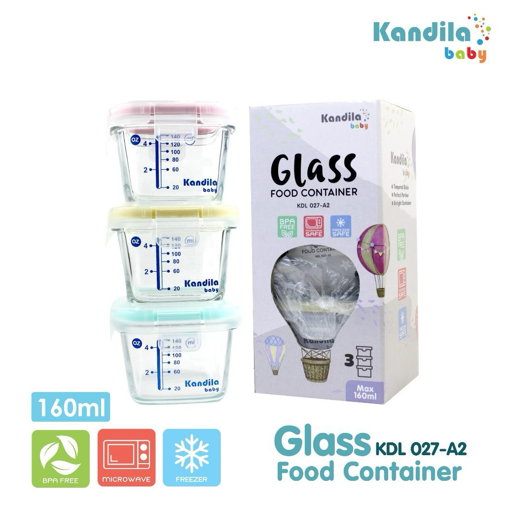 Kandila Baby Glass Food Container KDL 027-A2