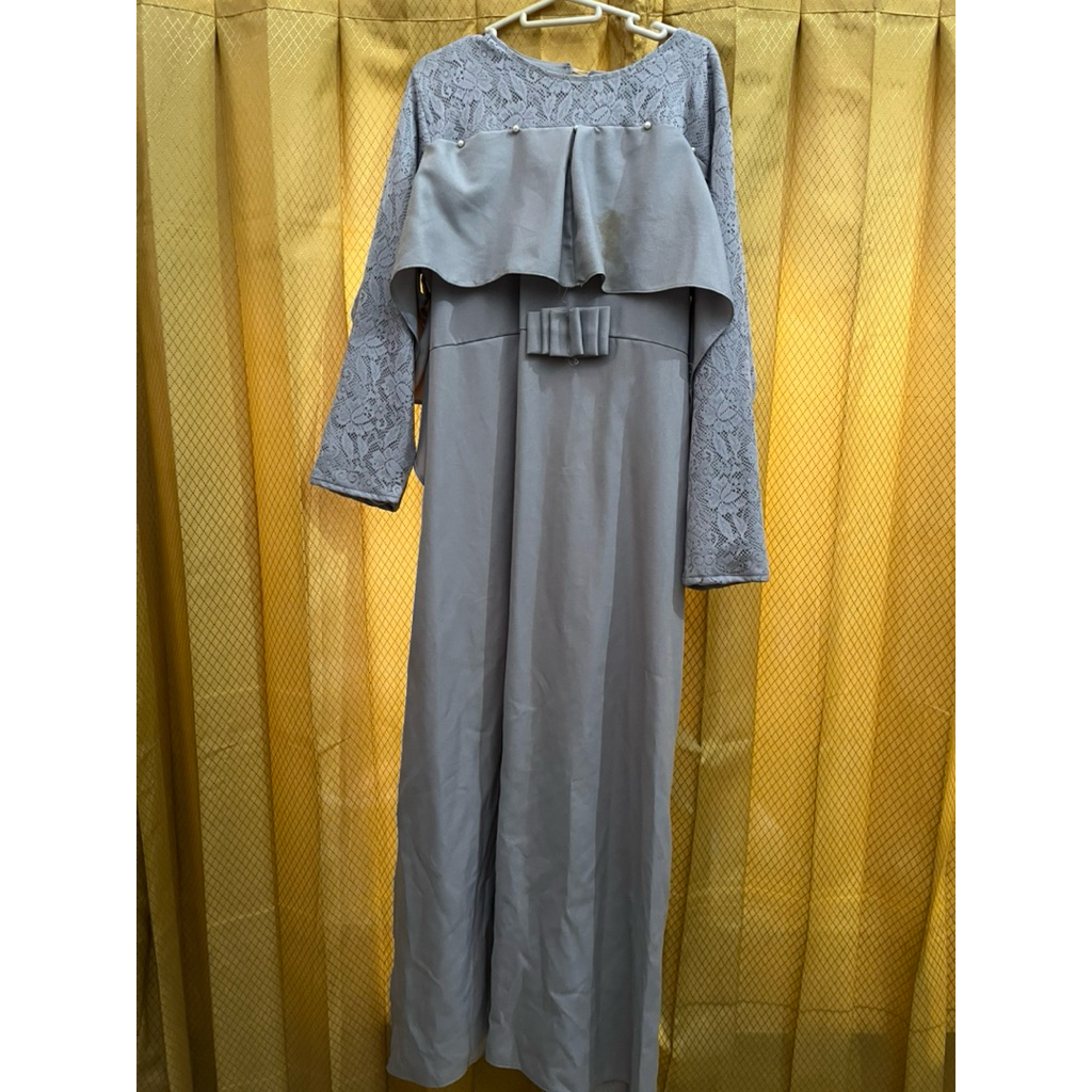 PL Gamis - Dress Sabrina belakang serut karet nyaman dipakai kondangan