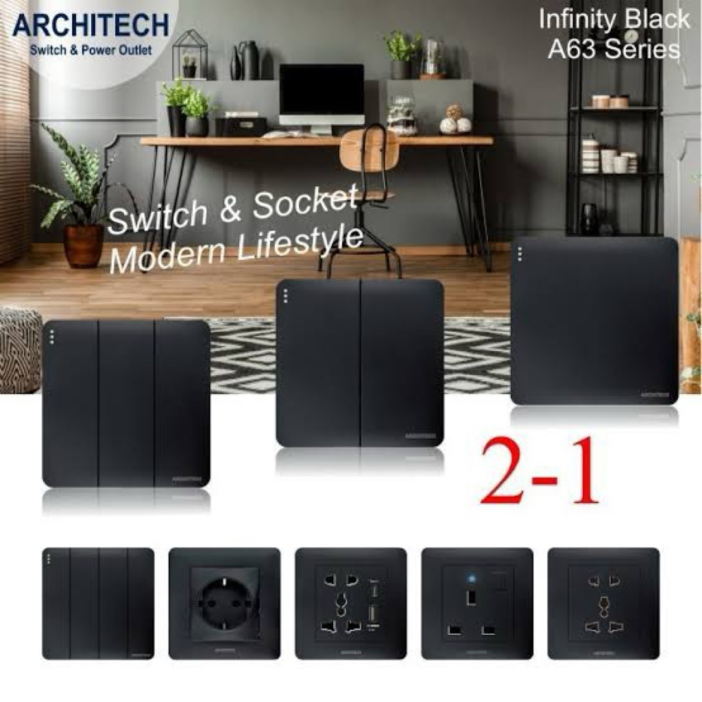 Saklar & Stop Kontak Architech Infinity