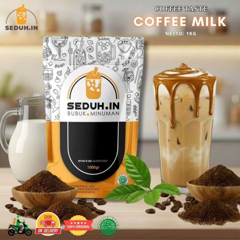 KOPI MILK GULA AREN BUBUK MINUMAN 1000gr PLUS GULA -GROSIRAN PABRIKKU
