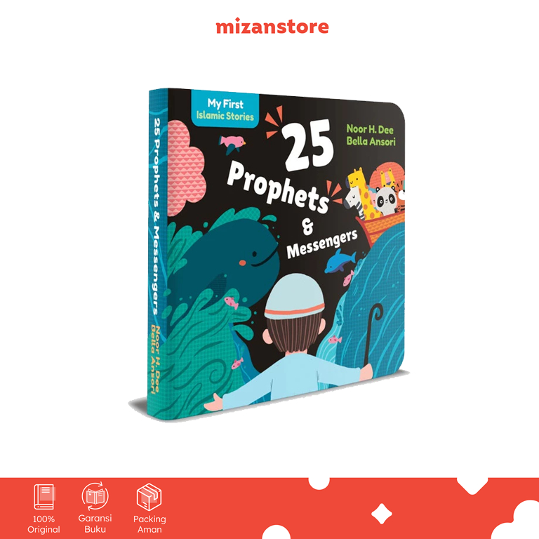 [Mizan Jakarta] My First Islamic Stories: 25 Prophets and Messengers English Version Boardbook