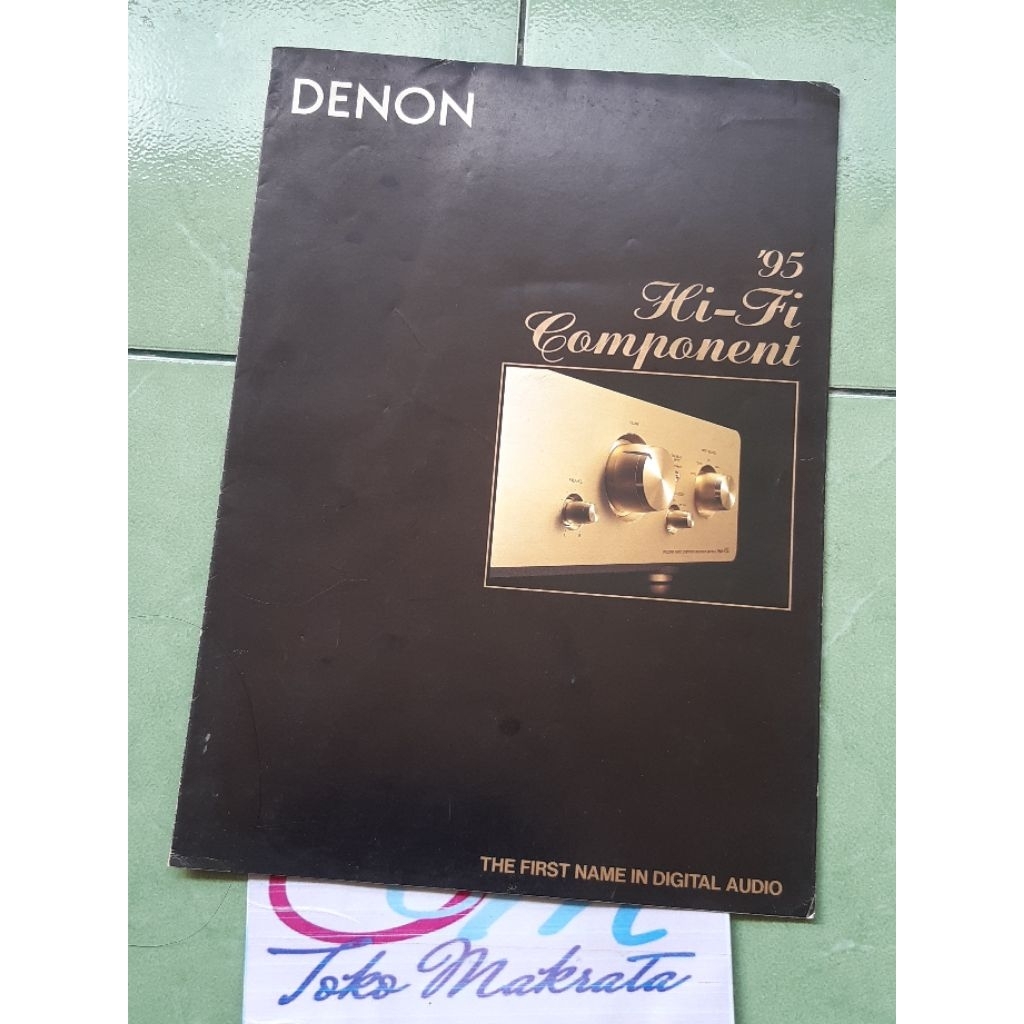 brosur iklan produk cd player radio tape cassette deck laser disc amplifier receiver speaker DENON '