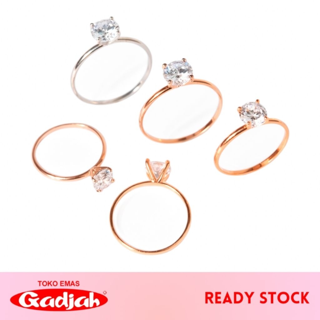 Cincin Emas Solitaire Nagita - Toko Emas Gadjah