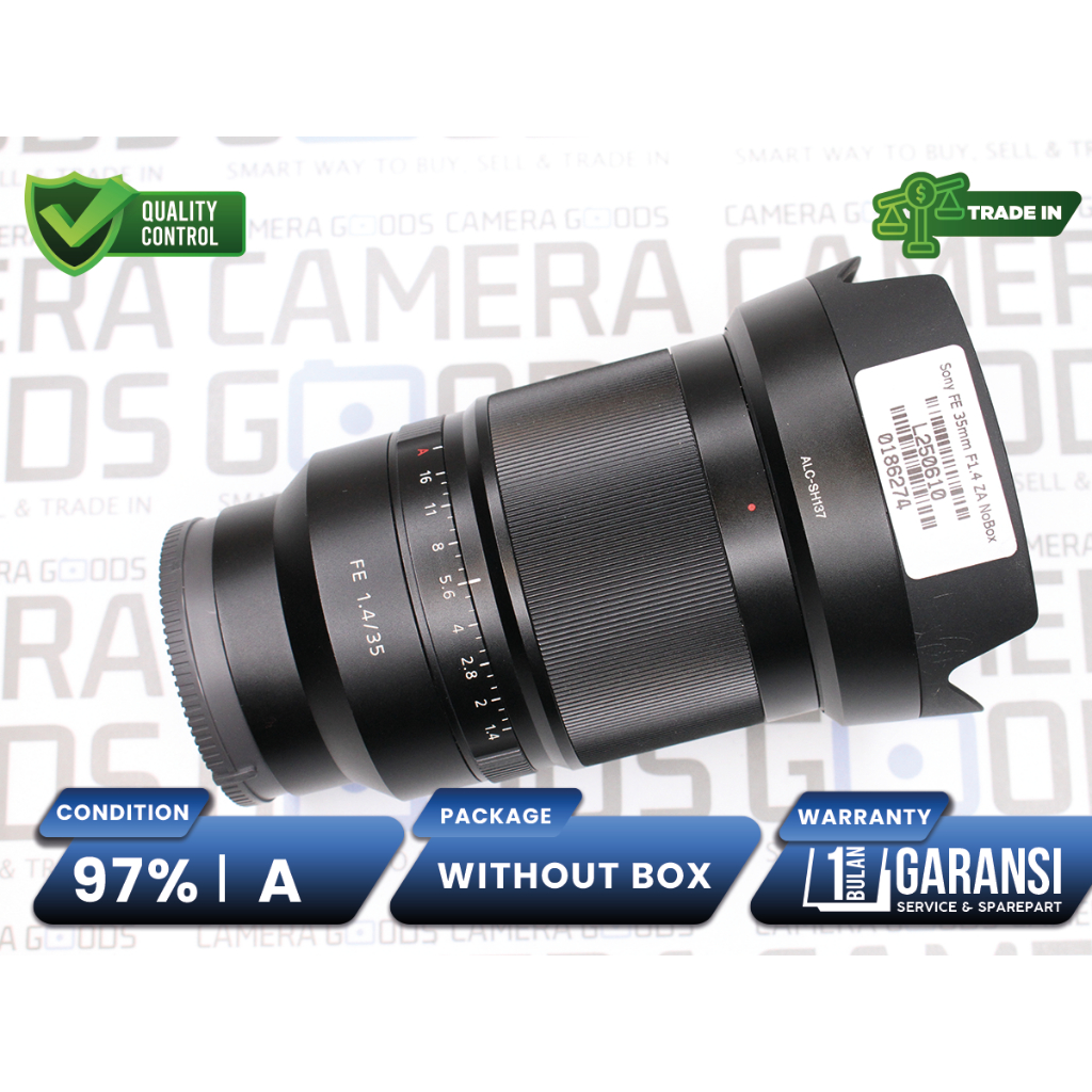 Lensa Sony FE 35mm F1.4 ZA Carl Zeiss Lens Second Bekas Grade A / Sony SEL35F14Z - L250610