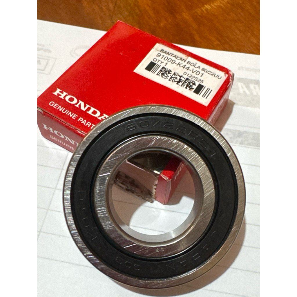 (AHM) Laher bearing 60/22 2RS bering Roda Belakang Beat vario scoopy original Honda genine parts hgp