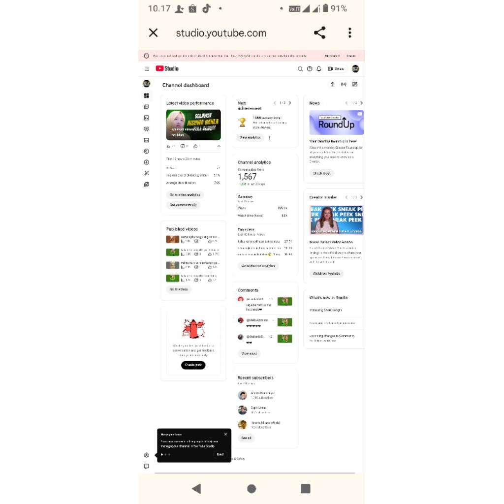 Chanel youtube belum monet