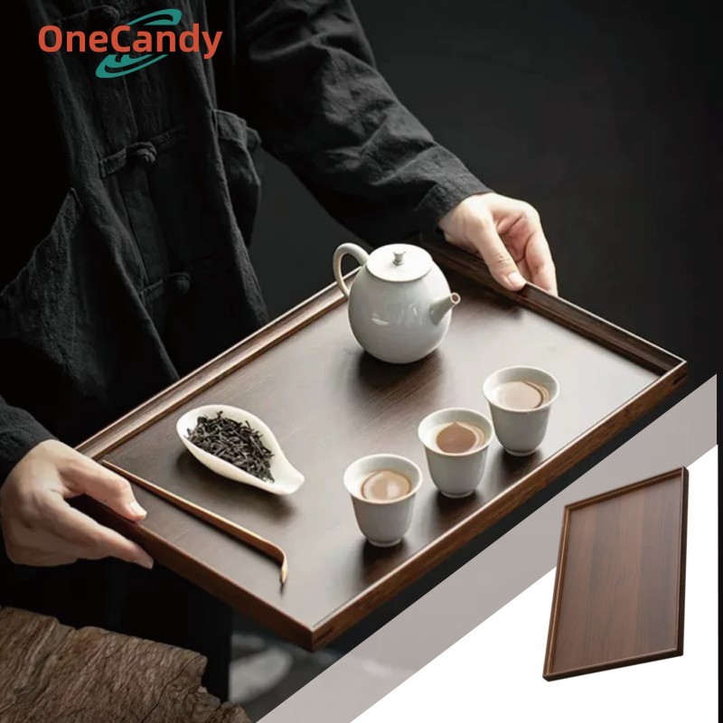 Tatakan Nampan Wooden Tray | Tray Kayu Aesthetic Untuk Cafe Hotel Nampan Kayu Persegi Panjang Baki N