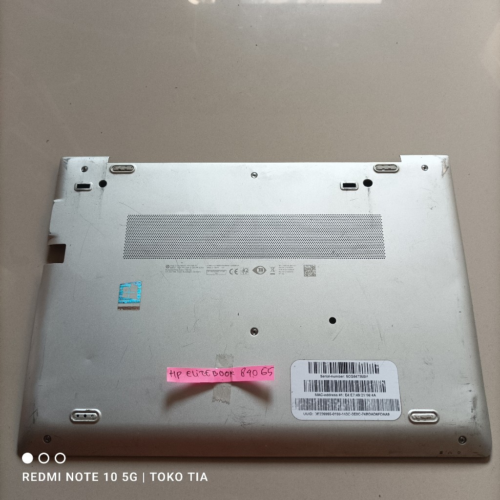 Bottom Case Hp Elitebook 840 G5