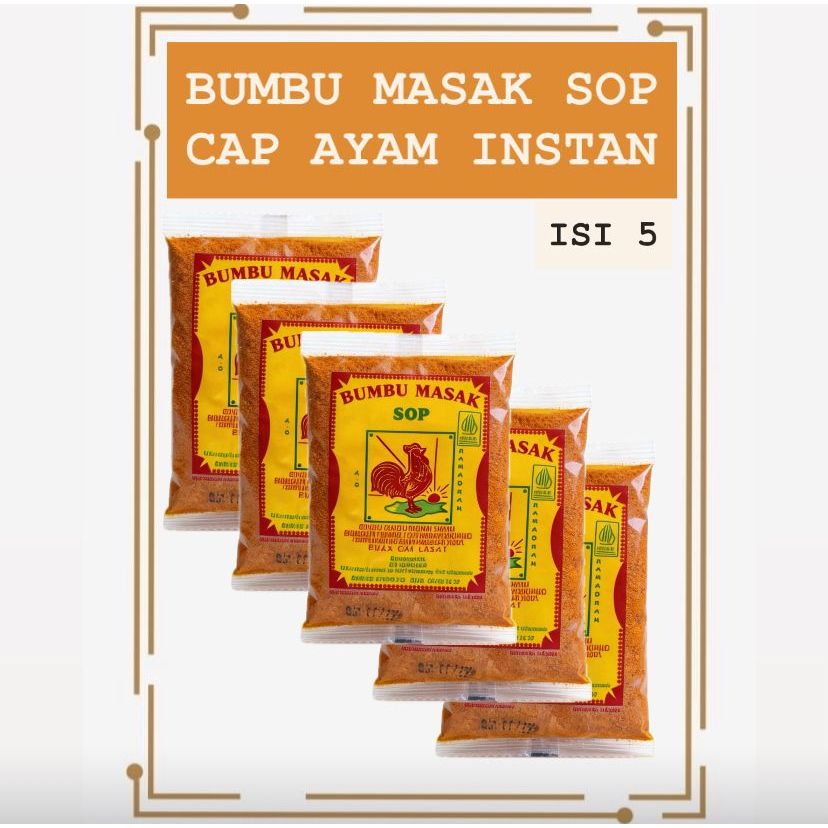 BUMBU MASAK SOP CAP AYAM ISI 5