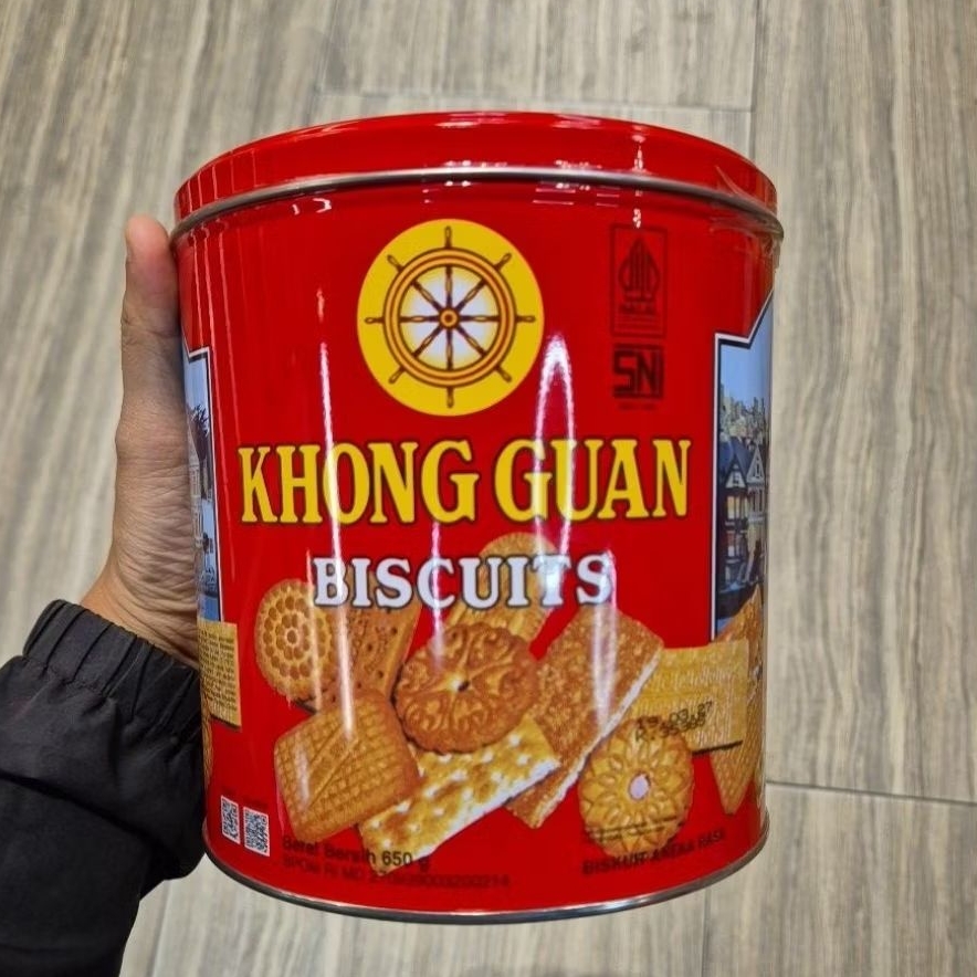 Khong Guan Assorted Family Bulat Biskuit Kaleng Aneka Rasa 650gr
