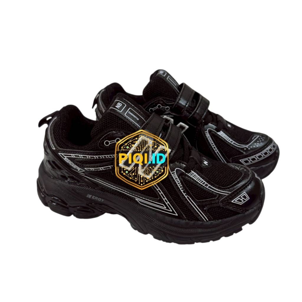 SEPATU ANAK SEKOLAH NB 1906 PREMIUM BLACK 30 - 35