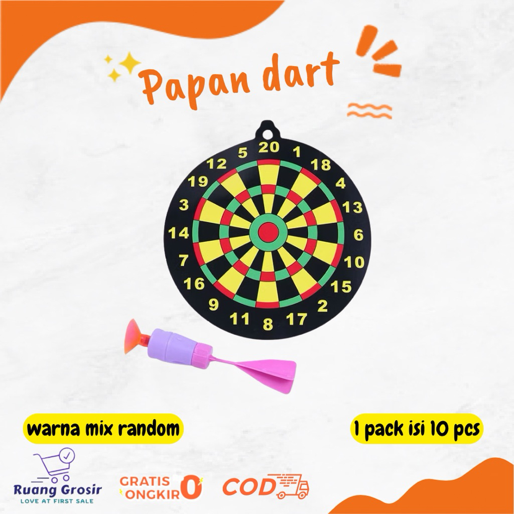Papan Dart Mini Magnet Grosir Mainan Anak