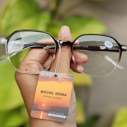 XA200D Kacamata baca/ kacamata lensa plus/ kacamata rabun dekat/ kacamata pria wanita/ kacamata desa