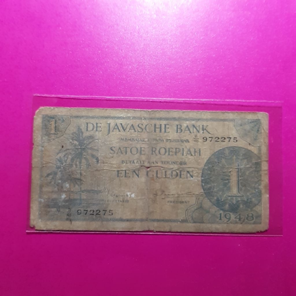 uang kuno 1 rupiah federal 1948