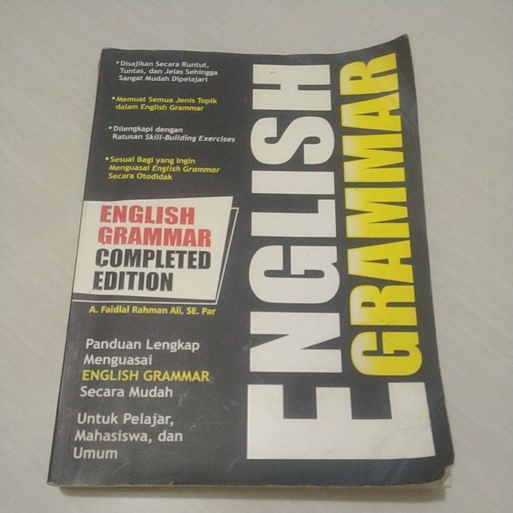 Buku English Grammar Completed Edition Panduan lengkap menguasai English grammar secara mudah oleh A