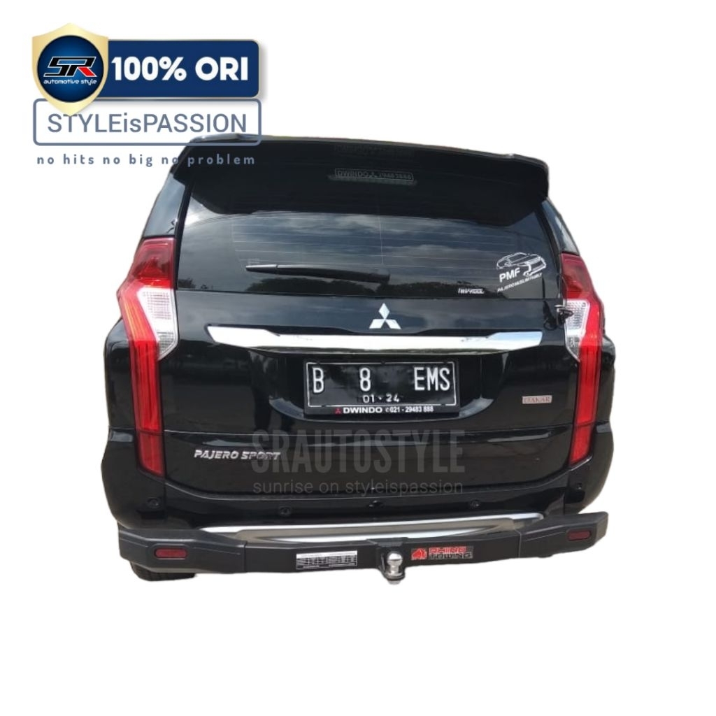 Towing Bar Hitch Bumper All New Pajero Sport 2016-2023, Plug and play, Anti Penyok Bumper Belakang P