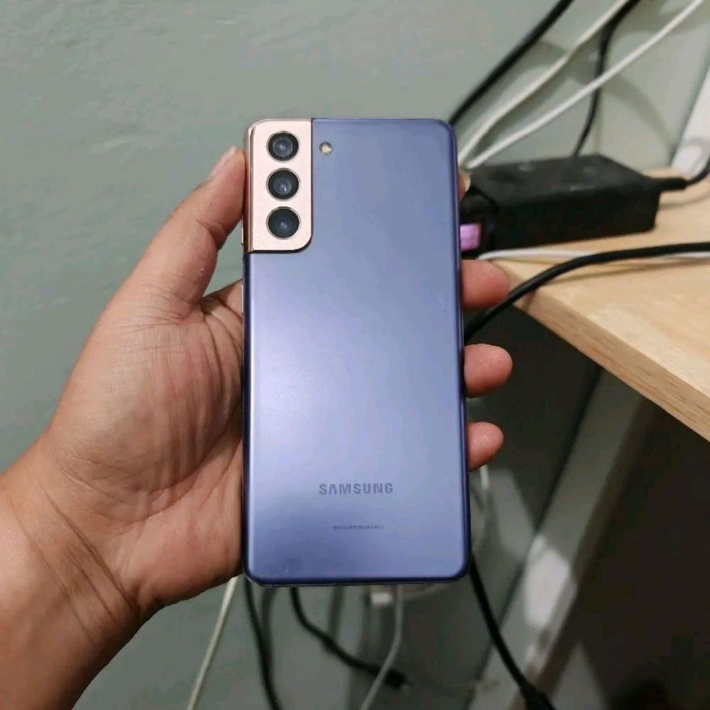 Samsung S21 5G biru minus LCD+baterai second Singapore ex inter