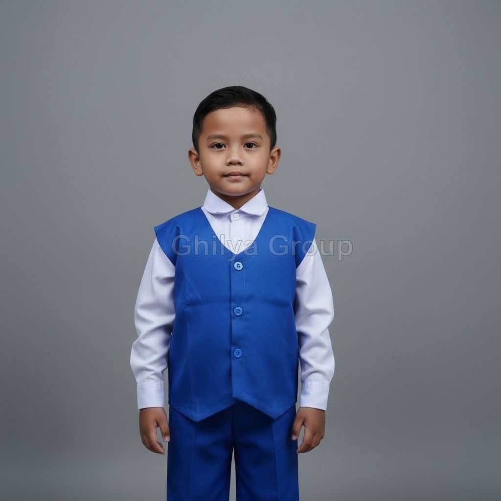 rompi madrasah, rompi mi, rompi biru benhur, rompi tk, rompi sd