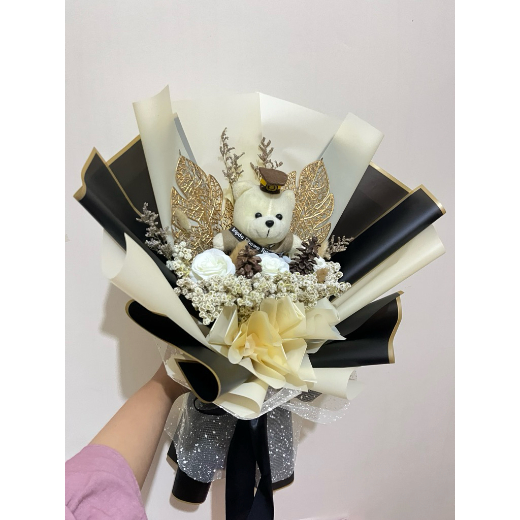 buket bunga polisi/buket boneka polisi/buket bunga/buket bunga polisi