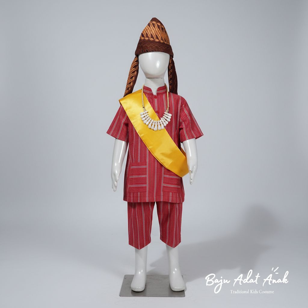 BAJU ADAT TORAJA ANAK | BAJU TRADISIONAL TORAJA | PAKAIAN ADAT TORAJA ANAK LAKI-LAKI | BAJU DAERAH T