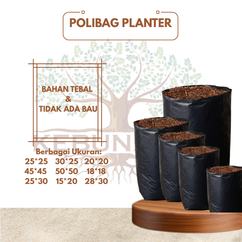 Polibag Tanaman/Polibag Ecer Berbagai Ukuran