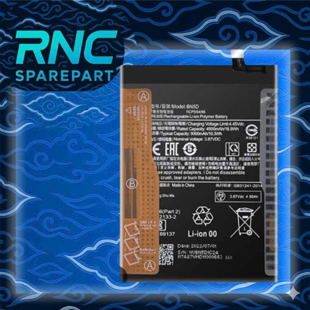 BATERAI BATRE BATTERY BN5D XIAOMI REDMI NOTE 11 POCO M4 PRO 4G ORIGINAL COPOTAN