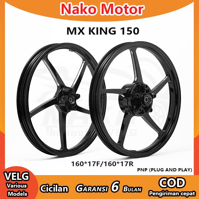 VELG CNC RACING RING 17 --Untuk MX King/VIXION NEW NVL NVA /R15 OLD V1 V2--Material Alloy Ringan 160
