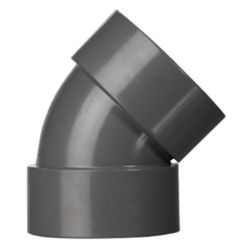 Sambungan L knie rucika 3 inch 45 derajat