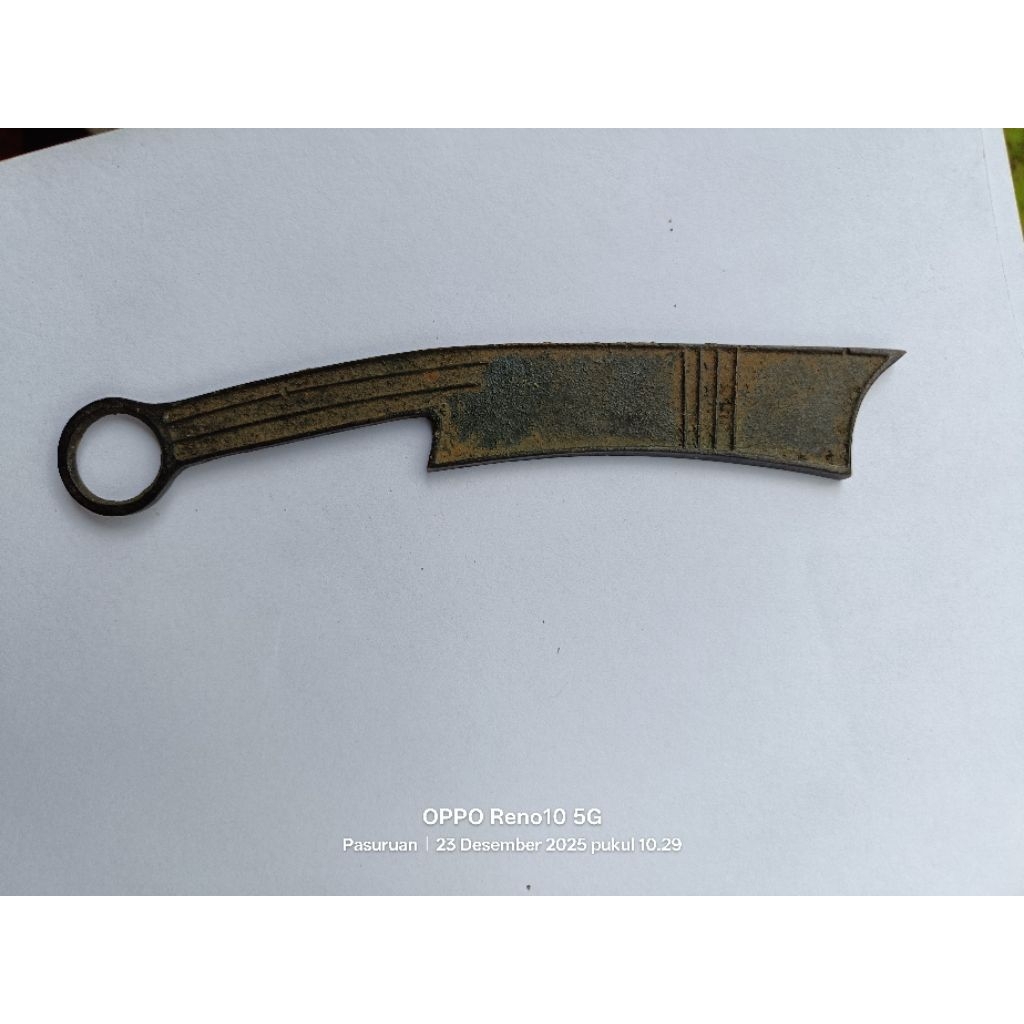 koin pedang temuan era Qing dinasty P09