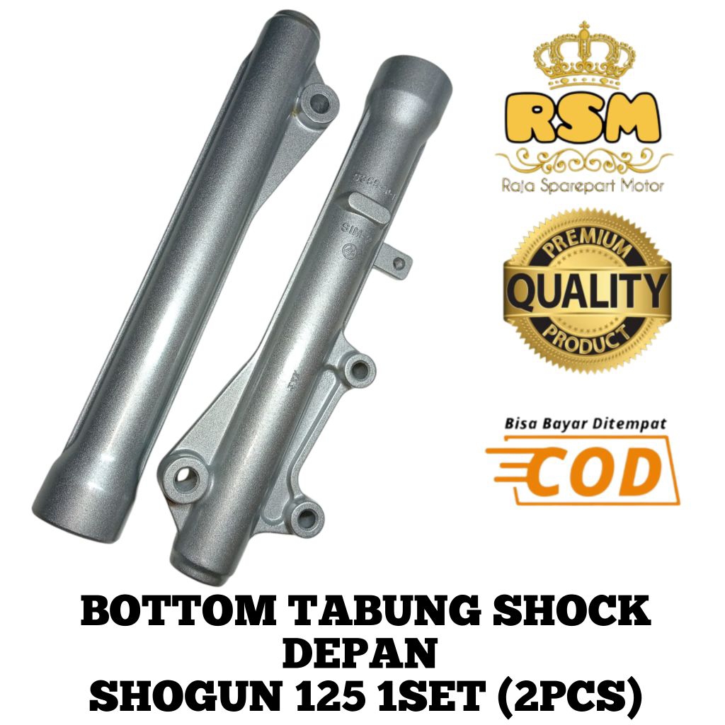 Bottom Tabung Shock Depan Shogun 125 CHROME (2PCS)