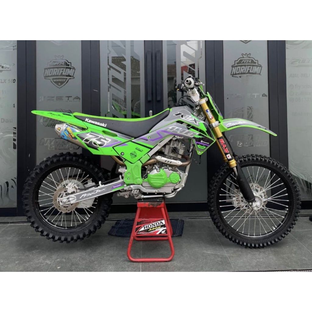 DECAL KLX 140 SUPER GLOSSY KODE 020 - DECAL STICKER KLX - STICKER KLX MURAH - DECAL KLX MURAH