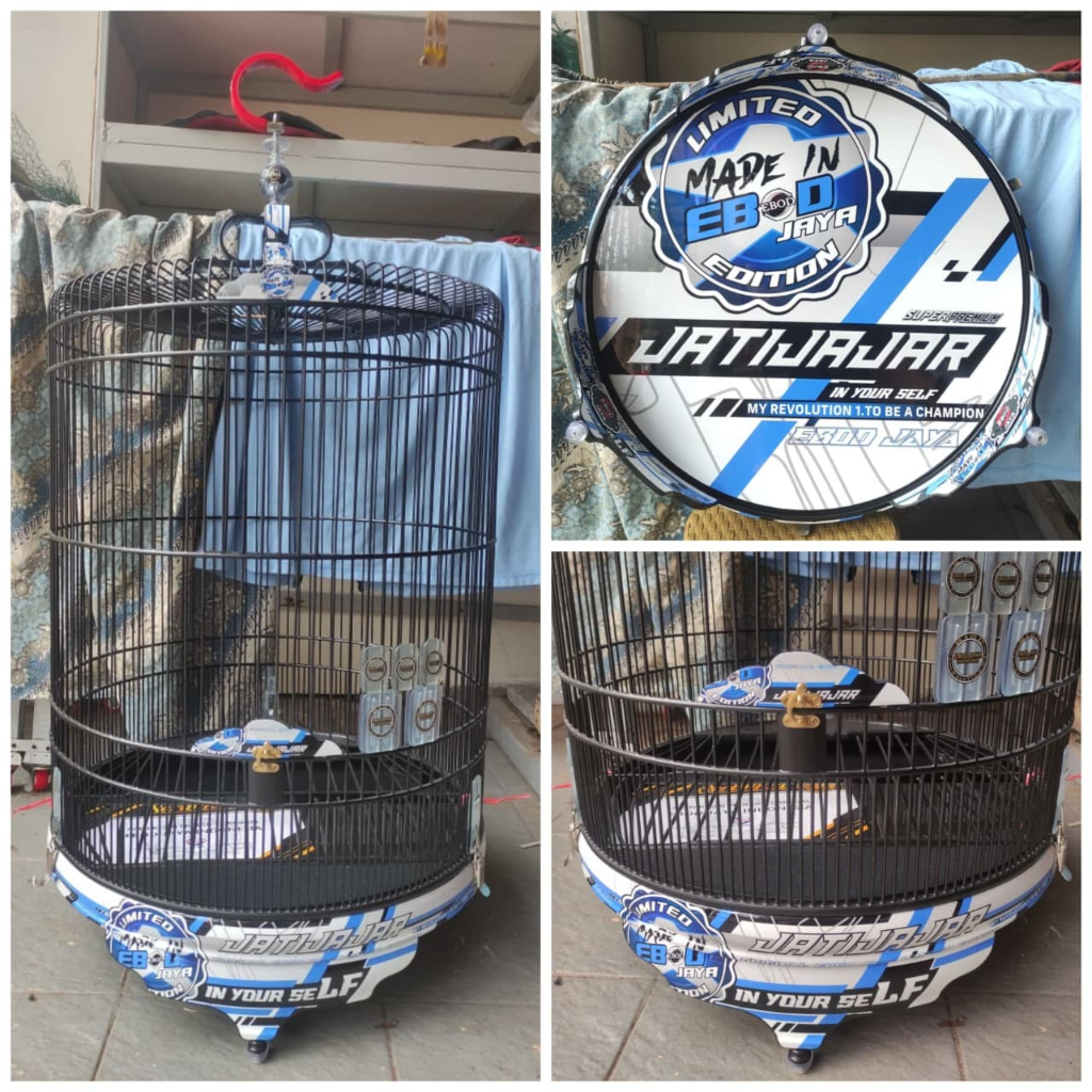 Sangkar Murai Ebod No2 Pvc Decal Klem Koper Stoper Bening Indonesia Putih