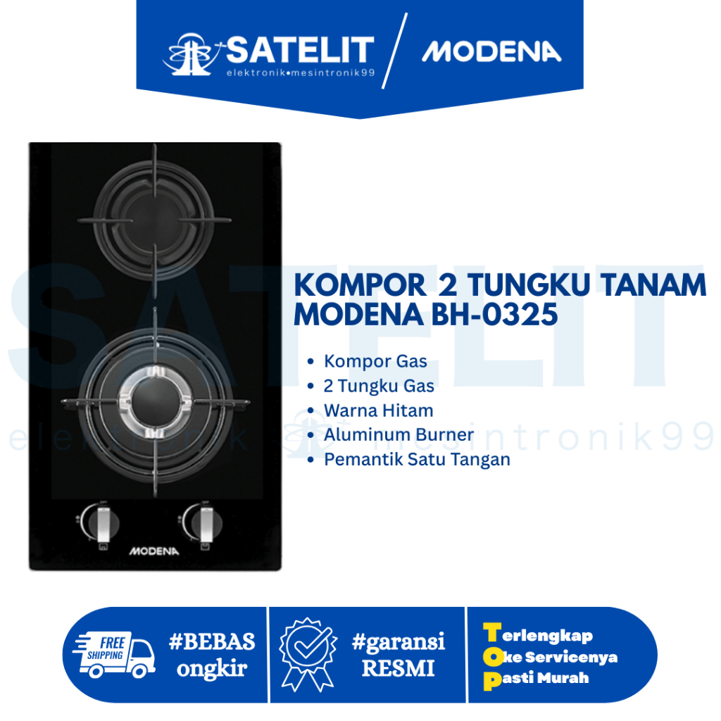 KOMPOR 2 TUNGKU TANAM MODENA BH-0325