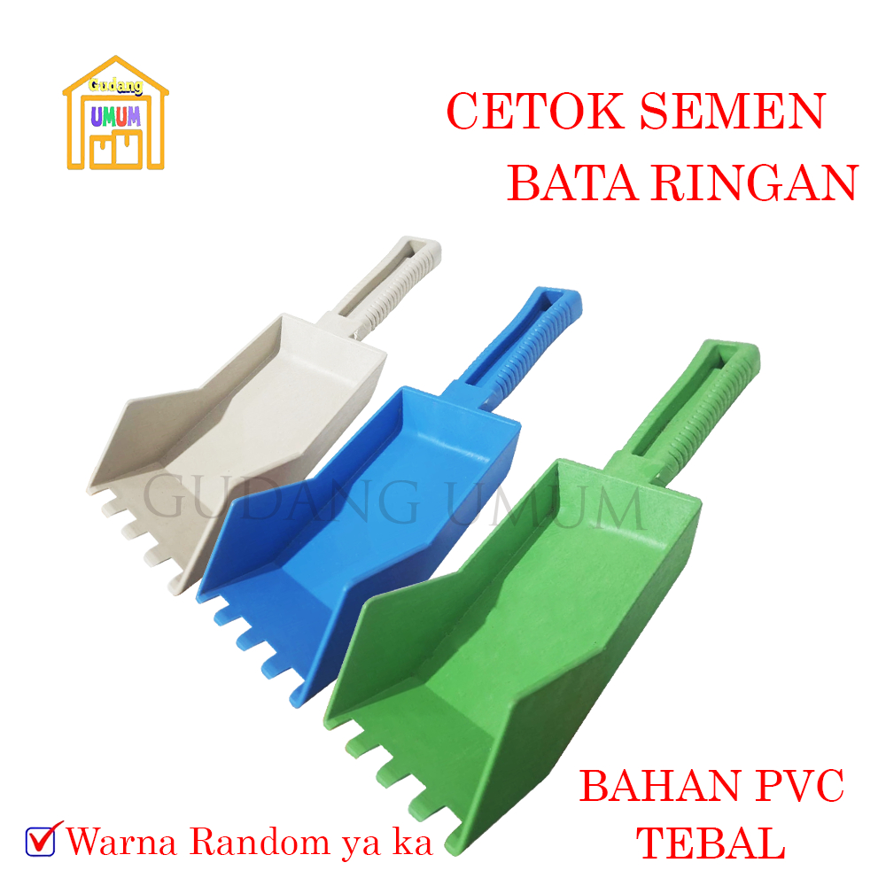 Sendok Semen Bata Ringan Hebel PVC / Trowel Tebal Ukuran Kecil - Besar