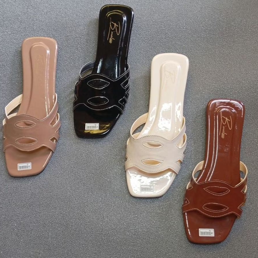 B'MALSSS Sandal Wanita - Sandal Wanita Dewasa - Sandal Flat simple - Nyaman di gunakan sehari hari