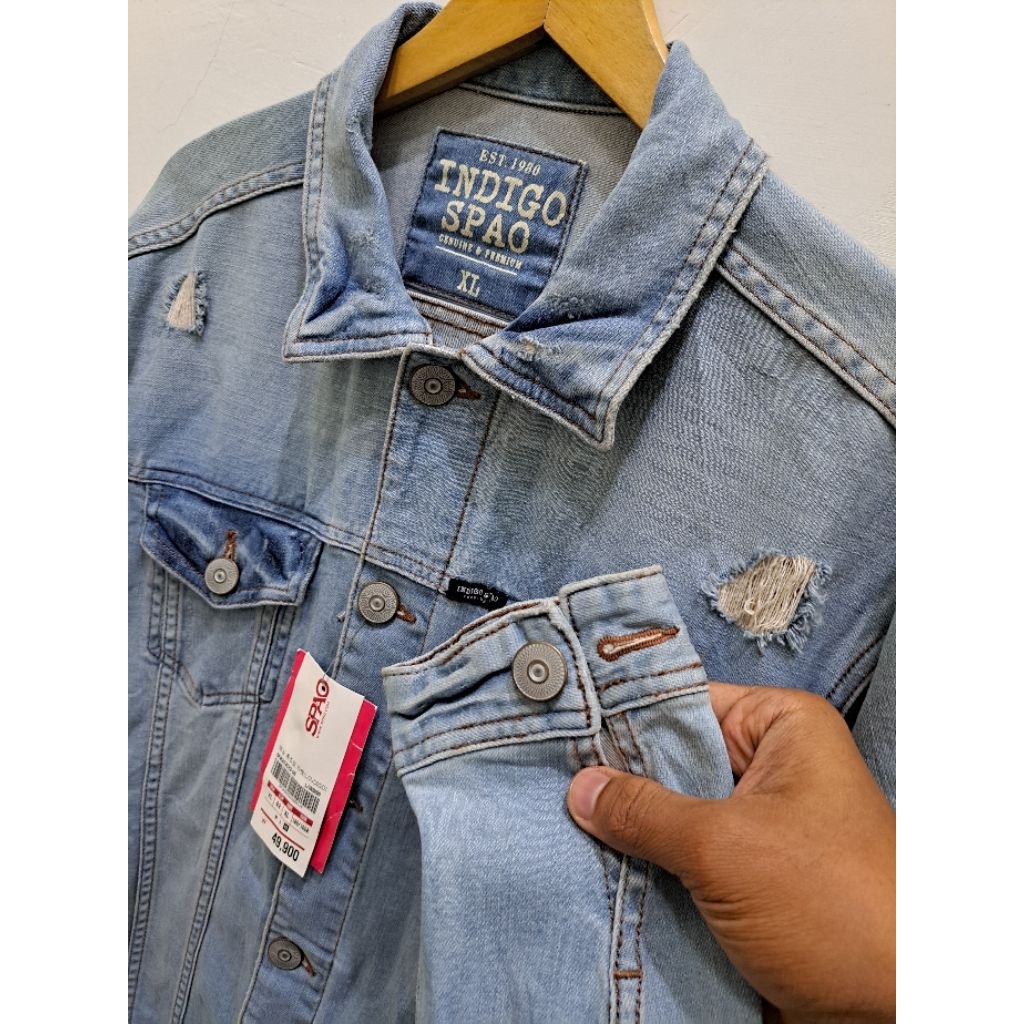 Spao Indigo 1980 genuine & premium taperred jeans outter XL fit L 69/55