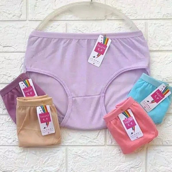 CD Wanita PGDA 6Pcs Katun Halus Lingkar Pinggang M-XXL Celana Dalam Wanita