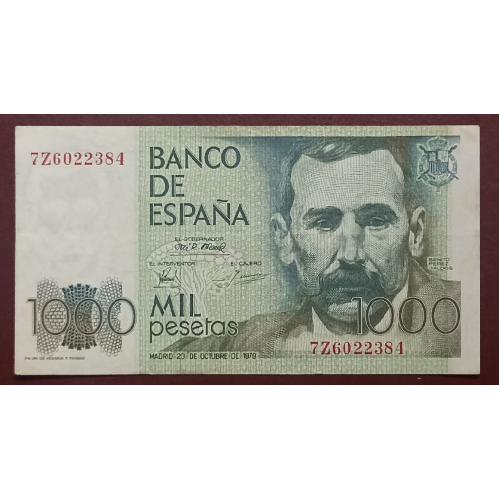 UANG KERTAS SPANYOL 1OOO PESETAS