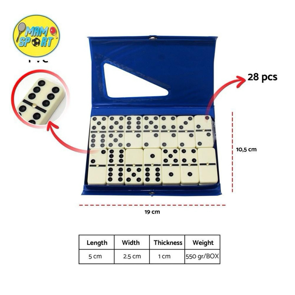 Domino Batu Set Metal 5211 ROX + Box Original
