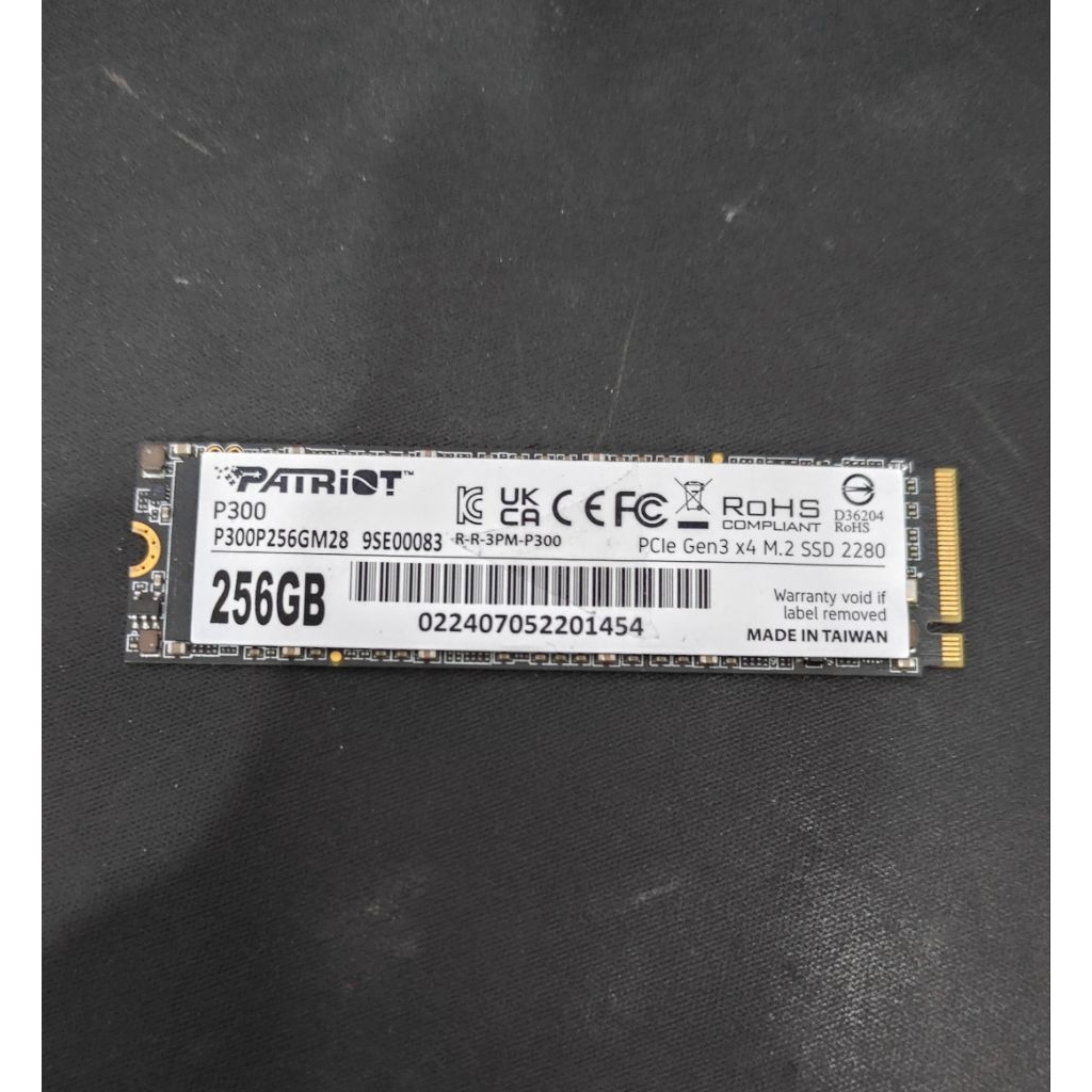 SSD PATRIOT P300 256GB M2 NVME