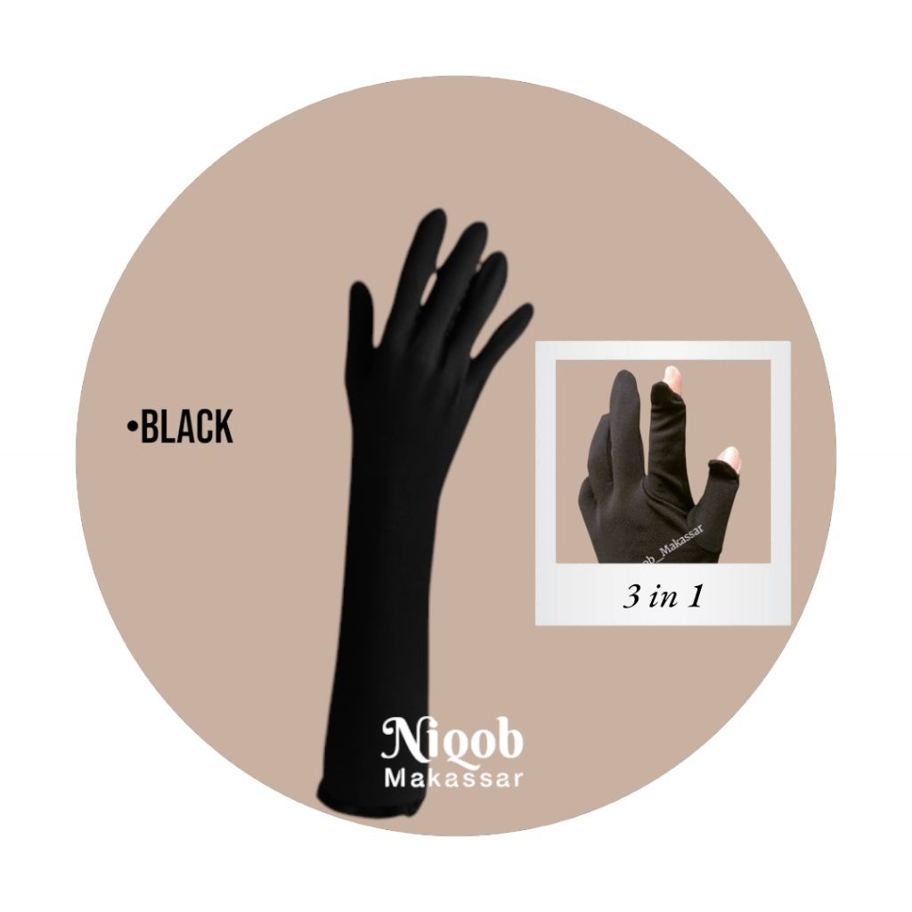 SARUNG TANGAN BUKA TUTUP jempol telunjuk