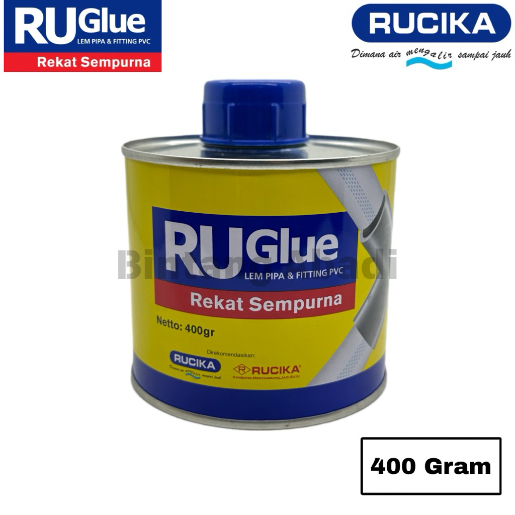 Lem Ruglue 400gr Lem Pipa PVC RUGlue Rucika 400 Gram