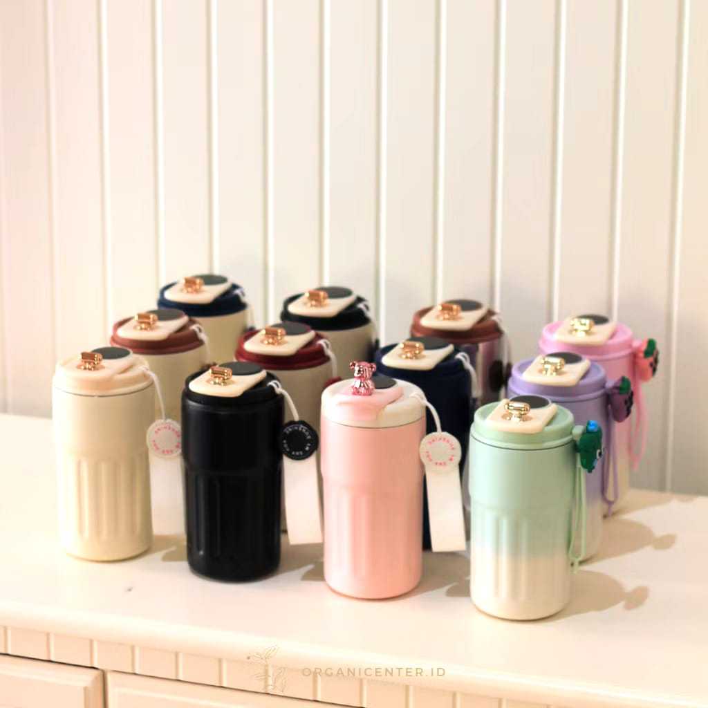 Tumbler LED Coffee Cup Gradien Botol Minum Tumblr Termos LED Gradien TAKASIMURA STORE