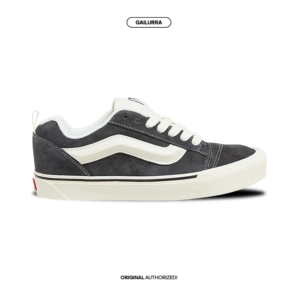 Vans Knu Skool Pig Suede Grey White Original