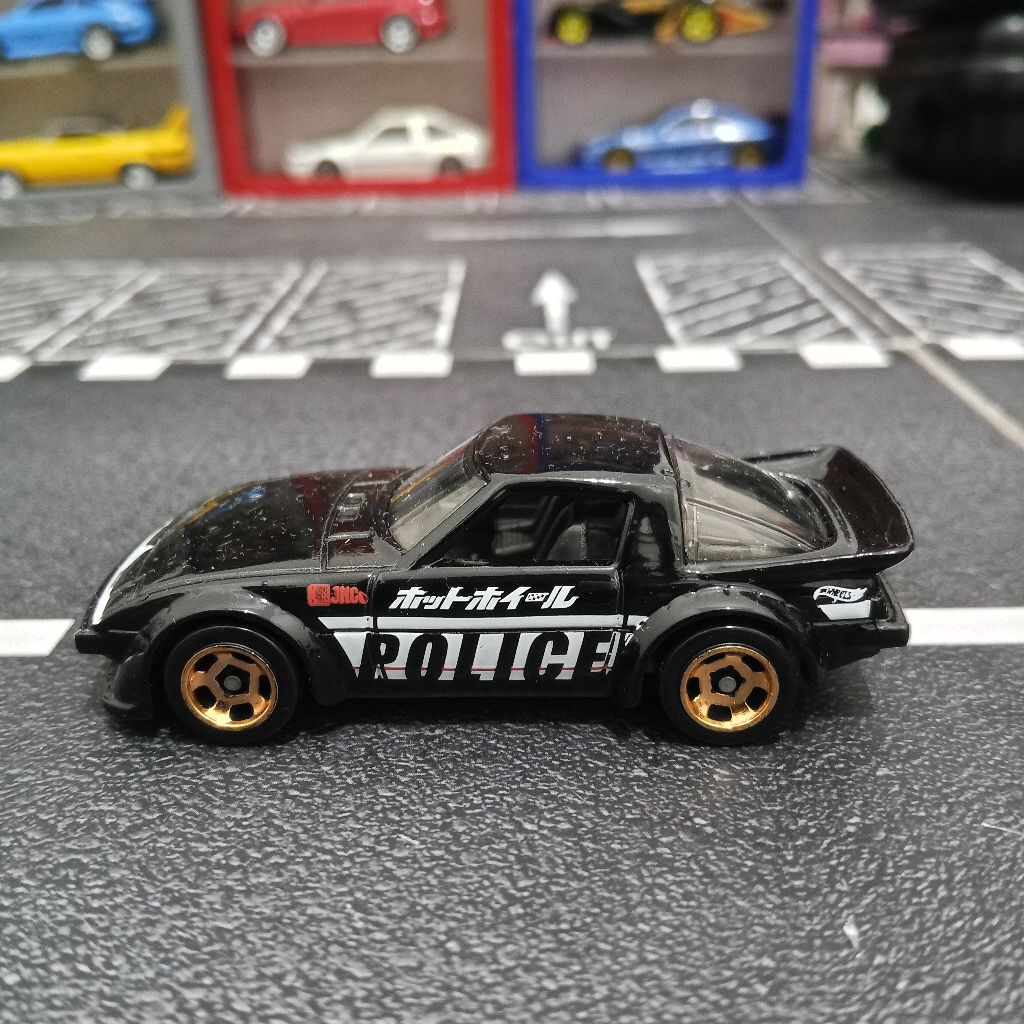 HOT WHEELS LOOSE MAZDA RX7 HITAM POLICE
