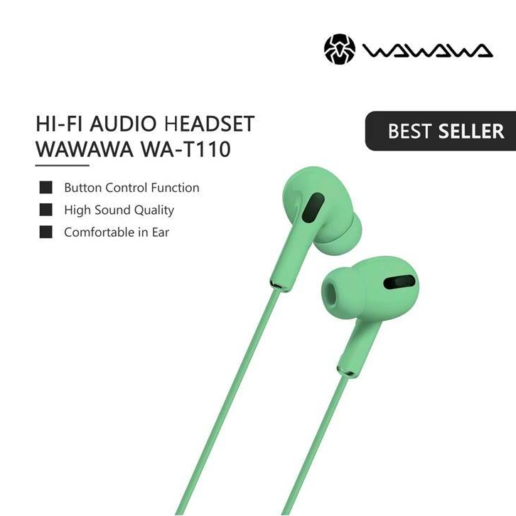WAWAWA WA T110 Hi-Fi Audio Headset with Hd Mic and Button Control Function
