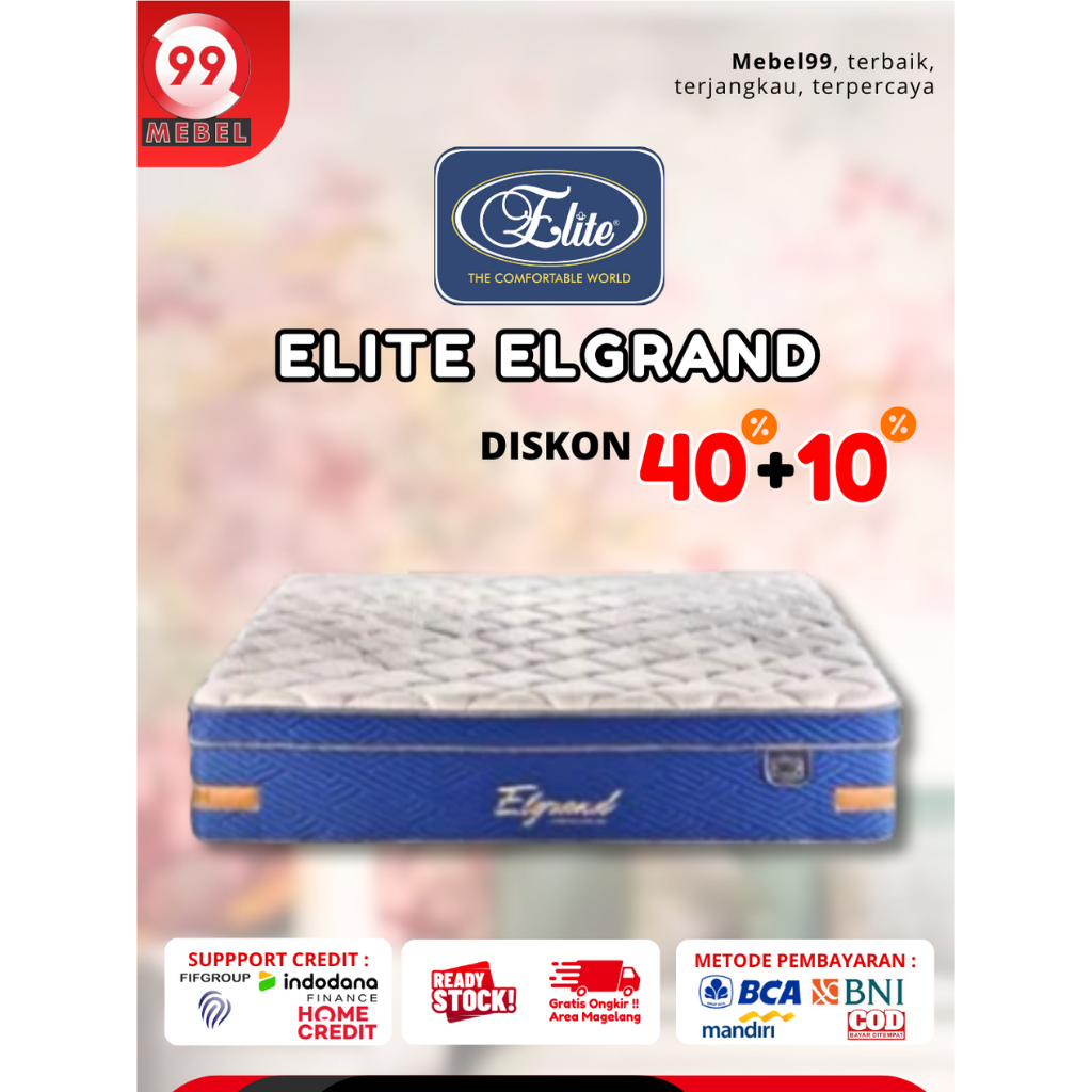 Kasur springbed Elite Elgrand Plushtop free ongkir magelang