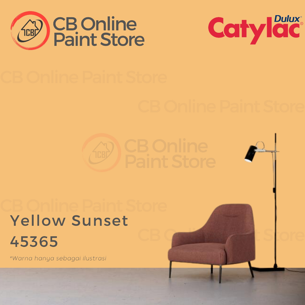 CAT TEMBOK DULUX CATYLAC - YELLOW SUNSET 45365 - GALON