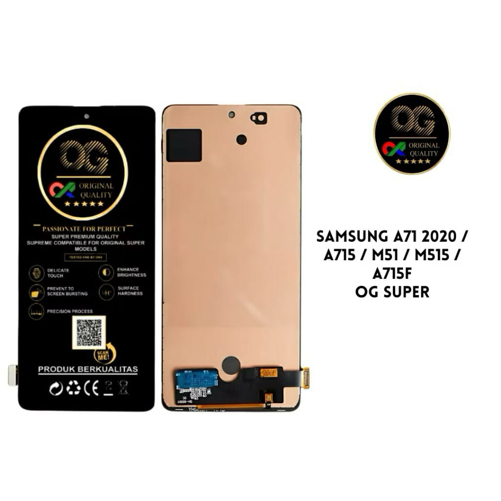 LCD+T.S SAMSUNG A715/A715F BLACK OLED MEETOO (GALAXY A71 oled